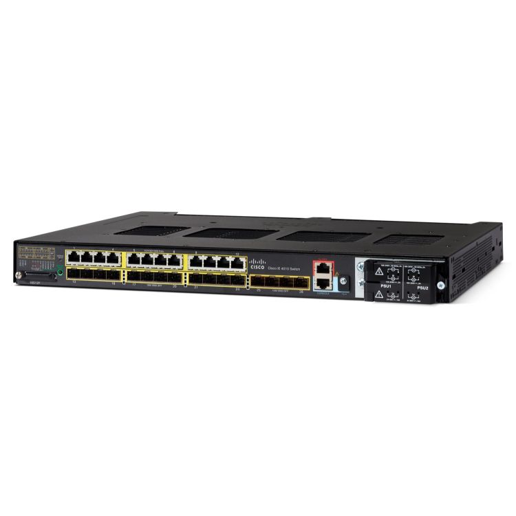 Cisco IE-4010-16S12P network switch Managed L2/L3 Gigabit Ethernet (10/100/1000) Power over Ethernet (PoE) 1U Black