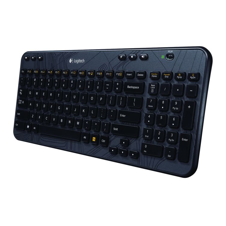 Logitech K360 keyboard RF Wireless QWERTZ Swiss Black