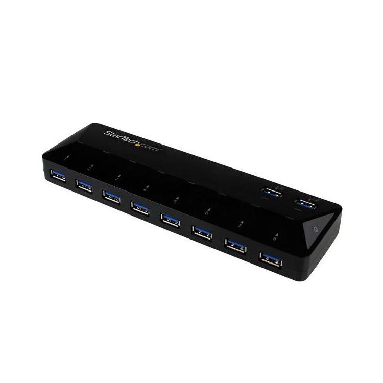 StarTech.com 10-Port USB 3.0 Hub with Charge and Sync Ports - 2 x 1.5A Ports